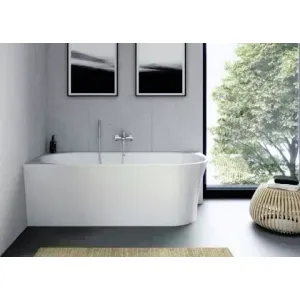 Imagine Cada de baie Duravit DuraSenja freestanding, 170x80 cm, montaj stanga, acryl alb